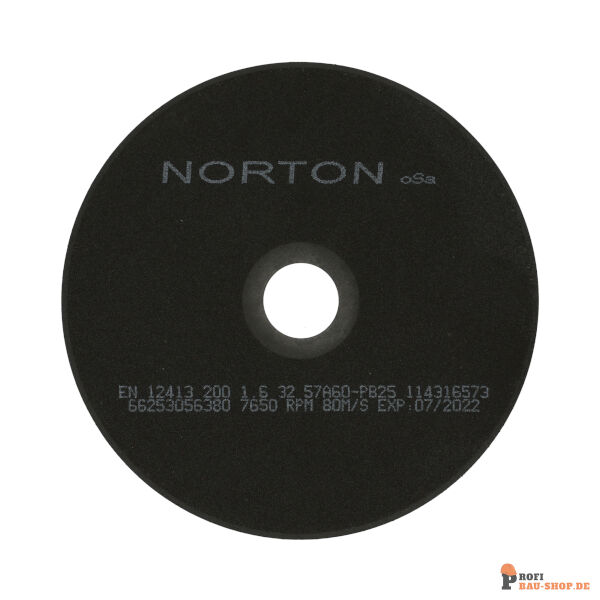 nortonschleifmittel/NORTON_schleifmittel_66253056380 Flat cutting off wheel Non-Reinforced Cut-Off-Norton NRCO-200x1.6x32-57A60PB25_169233
